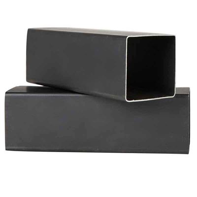Q195/Q235/Q345/SS400 1x1 Teleskopstahl Hohlsektion Quadrat Schwarz Kohlenstoffstahl Rohr Quadrat Rohr / Rohr