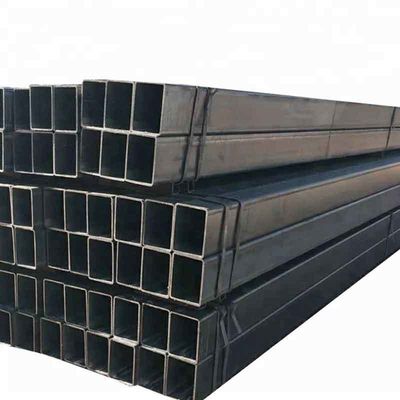 Q195/Q235/Q345/SS400 1x1 Teleskopstahl Hohlsektion Quadrat Schwarz Kohlenstoffstahl Rohr Quadrat Rohr / Rohr
