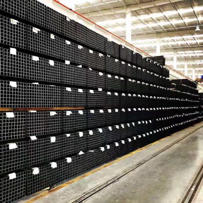 Q195/Q235/Q345/SS400 1x1 Teleskopstahl Hohlsektion Quadrat Schwarz Kohlenstoffstahl Rohr Quadrat Rohr / Rohr
