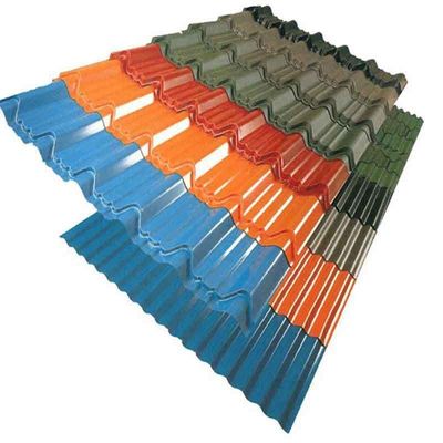 0.12-2 Metallfarbenbeschichtete Dachfliesen Gi PPGI Leichte Stahlplatte mit Biegung