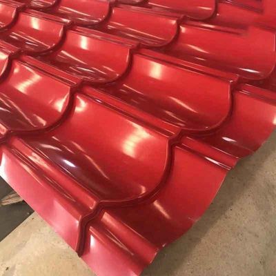 JIS ASTM PPGI vorgefärbte Metalldachplatte 24 Gauge 60g GI Zinkbeschichtet